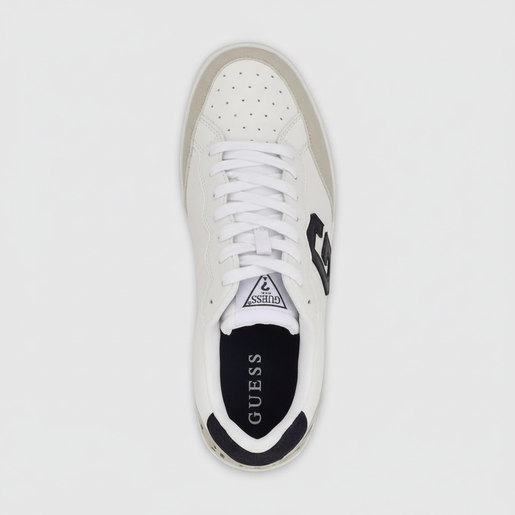 Baskets Guess blanches - Vue de dessus