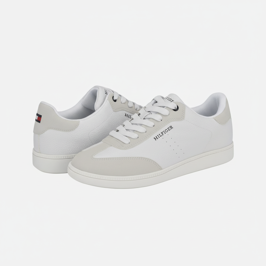 Baskets Tommy Hilfiger blanches - Vue paire