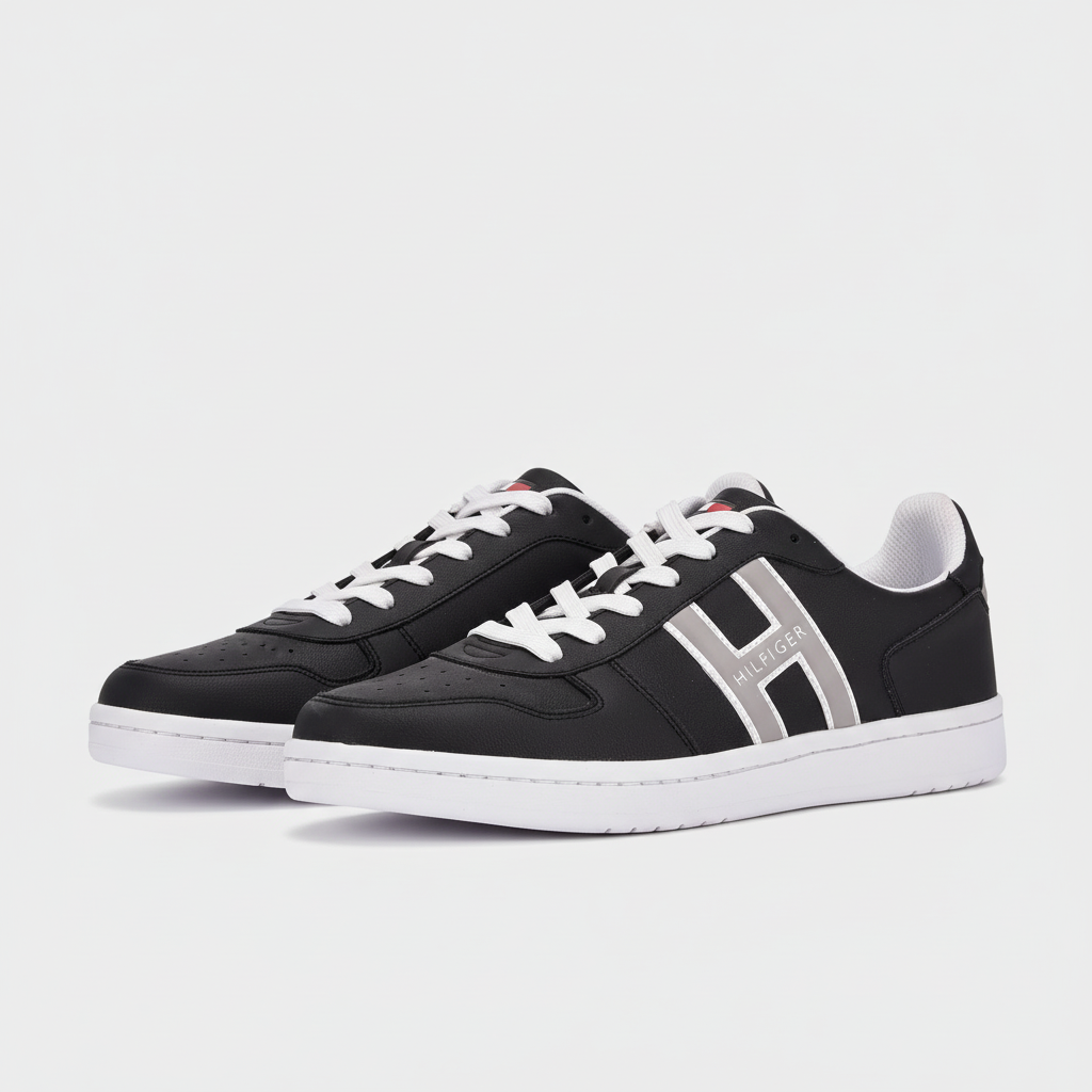 Baskets Tommy Hilfiger noires - Vue paire
