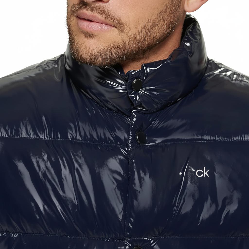 Doudoune détail col