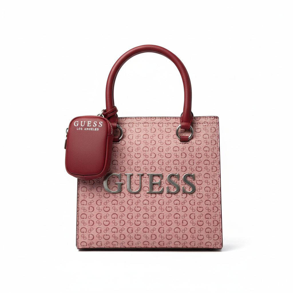 Sac Guess rose - Fond blanc