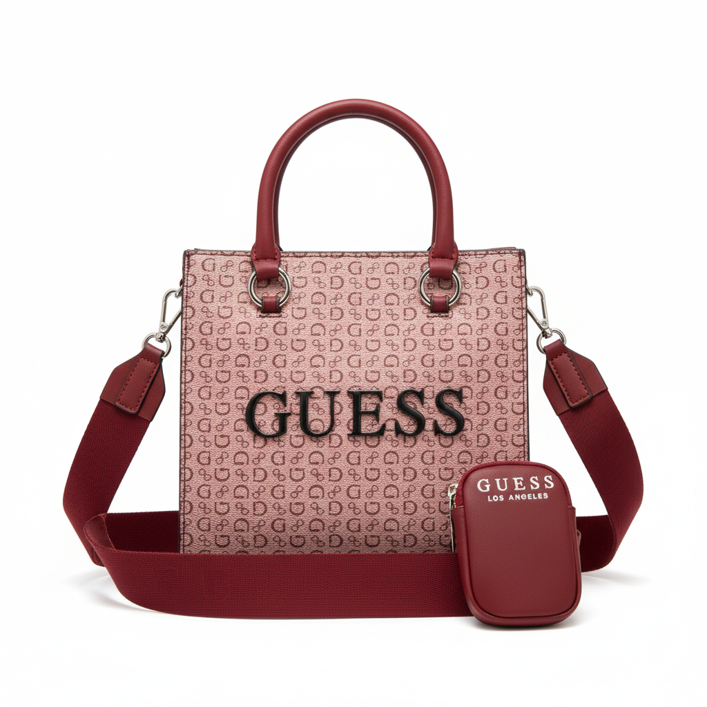 Sac Guess rose - Fond blanc