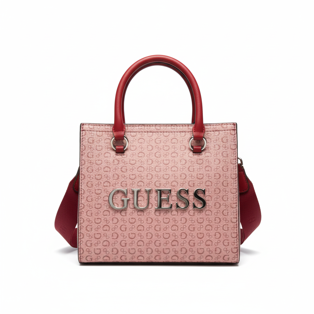 Sac Guess rose - Fond blanc